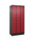 Schließfachschrank Classic PLUS rubinrot, schwarzgrau 080020-305 S10038, 15 Schließfächer 90,0 x 50,0 x 195,0 cm
