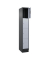 Schließfachschrank Classic PLUS schwarzgrau, weißaluminium 080020-104 S10013, 4 Schließfächer 30,0 x 50,0 x 185,0 cm