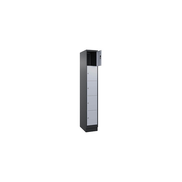 4068427573848 - Schließfachschrank Classic PLUS schwarzgrau weißaluminium 080020-105 S10036 5 Schließfächer 300 x 500 x 1950 cm 40684275738 4068427573848 - Schließfachschrank Classic PLUS schwarzgrau weißaluminium 080020-105 S10036 5 Schließfächer 300 x 500 x 1950 cm 40684275738