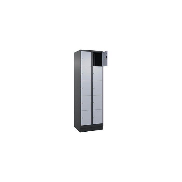 4068427573923 - Schließfachschrank Classic PLUS schwarzgrau weißaluminium 080020-205 S10013 10 Schließfächer 600 x 500 x 1950 cm 4068427573 4068427573923 - Schließfachschrank Classic PLUS schwarzgrau weißaluminium 080020-205 S10013 10 Schließfächer 600 x 500 x 1950 cm 4068427573