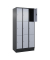 Schließfachschrank Classic PLUS schwarzgrau, weißaluminium 080020-303 S10013, 9 Schließfächer 90,0 x 50,0 x 195,0 cm