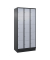 Schließfachschrank Classic PLUS schwarzgrau, weißaluminium 080020-305 S10014, 15 Schließfächer 90,0 x 50,0 x 195,0 cm