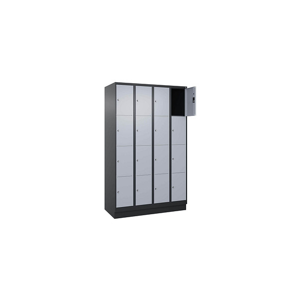 4068427574043 - Schließfachschrank Classic PLUS schwarzgrau weißaluminium 080020-404 S10037 16 Schließfächer 1200 x 500 x 1850 cm 406842757 4068427574043 - Schließfachschrank Classic PLUS schwarzgrau weißaluminium 080020-404 S10037 16 Schließfächer 1200 x 500 x 1850 cm 406842757