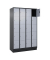 Schließfachschrank Classic PLUS schwarzgrau, weißaluminium 080020-405 S10040, 20 Schließfächer 120,0 x 50,0 x 195,0 cm