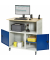 RAU Computertisch 1100x790x1180mm mobil l.gre.bl