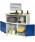 RAU Computertisch 1100x790x1130mm stationär l.gre.bl