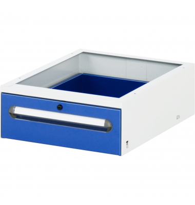 RAU Unterbaucontainer 425x600x175mm 1xSchublade l.gre.bl