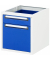 RAU Unterbaucontainer 480x600x545mm 2xSchublade l.gre.bl