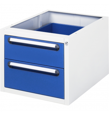 RAU Unterbaucontainer 480x600x395mm 2xSchublade l.gre.bl