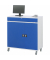 RAU Computerschrank 1100x520x1185mm mobil l.gre.bl