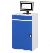 RAU Computerschrank 650x520x1060mm stationär l.gre.bl