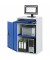 RAU Computerschrank 650x520x1060mm stationär l.gre.bl