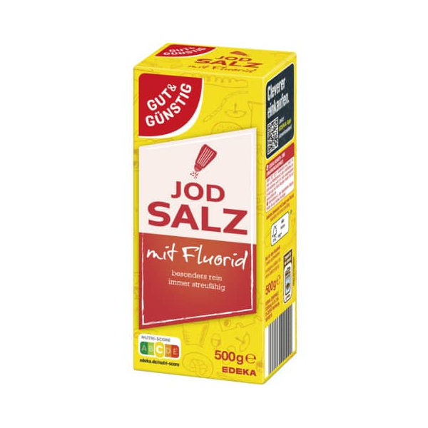 4311596410828 - Jodsalz mit Fluorid 844548009 4311596410828 Gut & Günstig 500 Gramm