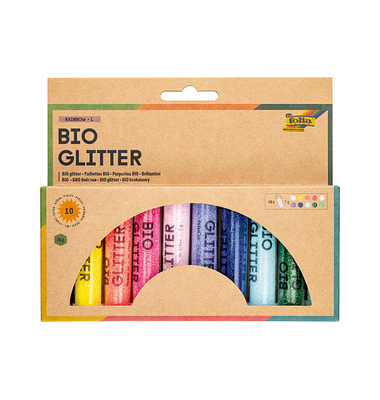 Bio Glitter Rinbow L Glitzer farbsortiert