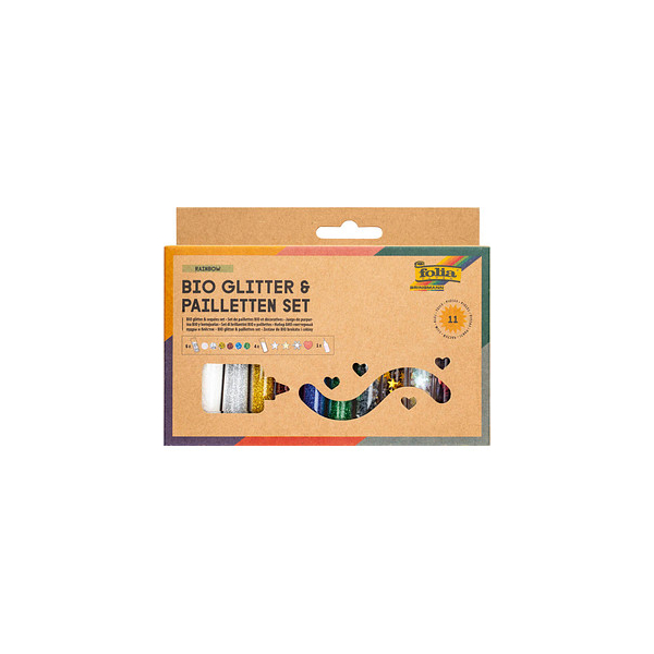 4001868133554 - Bio Glitter & Pailletten-Set Glitzer farbsortiert 4001868133554 folia 6 Gramm 4001868133554 - Bio Glitter & Pailletten-Set Glitzer farbsortiert 4001868133554 folia 6 Gramm