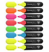 Textmarker Job, 115068, Etui, 8-farbig sortiert, 1-5mm Keilspitze