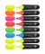 Textmarker Job, 115068, Etui, 8-farbig sortiert, 1-5mm Keilspitze