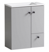 Waschbecken mit Unterschrank Balto 157397 platingrau 70,7 x 17,0 x 76,8 cm