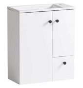 Waschbecken mit Unterschrank Balto 157396 weiß 70,7 x 17,0 x 76,8 cm