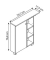 Badschrank Balto 157453 weiß 70,7 x 17,0 x 76,8 cm