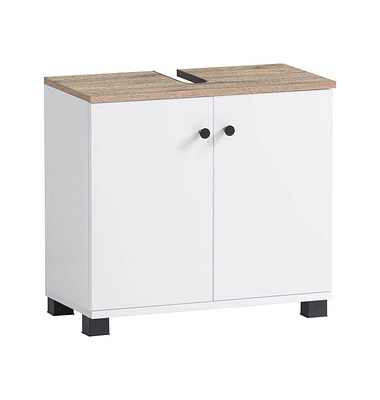 Waschbeckenunterschrank Balto 157427 weiß 59,8 x 32,6 x 62,4 cm