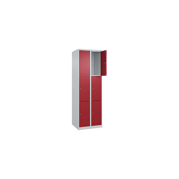4067521350324 - Schließfachschrank Classic Plus lichtgrau rubinrot 080000-203 S10001 9 Schließfächer 600 x 500 x 1850 cm 4067521350324 C+P- 4067521350324 - Schließfachschrank Classic Plus lichtgrau rubinrot 080000-203 S10001 9 Schließfächer 600 x 500 x 1850 cm 4067521350324 C+P-
