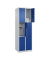 Schließfachschrank Classic Plus enzianblau, lichtgrau 080000-203 S10003, 9 Schließfächer 60,0 x 50,0 x 185,0 cm