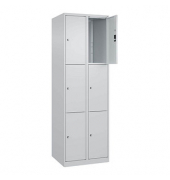 Schließfachschrank Classic Plus lichtgrau 080000-203 S10008, 9 Schließfächer 60,0 x 50,0 x 185,0 cm