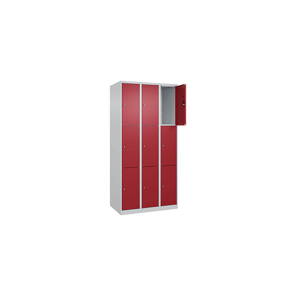 4067521351772 - Schließfachschrank Classic Plus lichtgrau rubinrot 080000-303 S10001 6 Schließfächer 900 x 500 x 1850 cm 4067521351772 C+P- 4067521351772 - Schließfachschrank Classic Plus lichtgrau rubinrot 080000-303 S10001 6 Schließfächer 900 x 500 x 1850 cm 4067521351772 C+P-