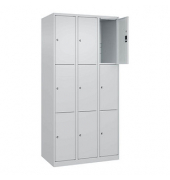 Schließfachschrank Classic Plus lichtgrau 080000-303 S10008, 6 Schließfächer 90,0 x 50,0 x 185,0 cm