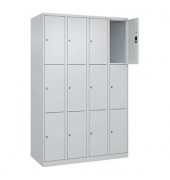 Schließfachschrank Classic Plus lichtgrau 080000-403 S10008, 12 Schließfächer 120,0 x 50,0 x 185,0 cm