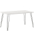 Schreibtisch Fynn, 74cm (H), 120x80cm (BxT), rechteckig, weiß / schwarz