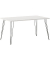Schreibtisch Fynn, 74cm (H), 140x80cm (BxT), rechteckig, weiß / schwarz