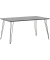 Schreibtisch Fynn, 74cm (H), 160x80cm (BxT), rechteckig, platingrau / schwarz