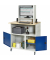 RAU Computertisch 1100x790x1890mm Monitorgehäuse mobil l.gre.bl