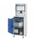 RAU Computerschrank 650x520x1895mm Monitorgehäuse mobil l.gre.bl