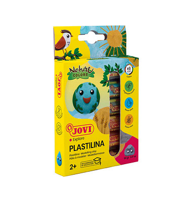 PLASTILINA Knetmasse 6er Schachtel, Naturfarben