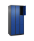 Schließfachschrank Classic Plus enzianblau, schwarzgrau 080000-303 S10031, 9 Schließfächer 90,0 x 50,0 x 185,0 cm
