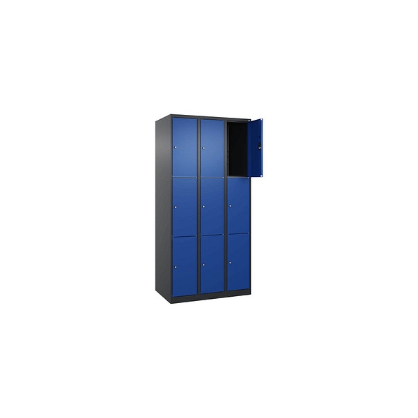 4068427433074 - Schließfachschrank Classic Plus enzianblau schwarzgrau 080000-303 S10031 9 Schließfächer 900 x 500 x 1850 cm 4068427433074 4068427433074 - Schließfachschrank Classic Plus enzianblau schwarzgrau 080000-303 S10031 9 Schließfächer 900 x 500 x 1850 cm 4068427433074