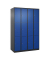 Schließfachschrank Classic Plus enzianblau, schwarzgrau 080000-403 S10033, 12 Schließfächer 120,0 x 50,0 x 185,0 cm