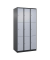 Schließfachschrank Classic Plus schwarzgrau, weißaluminium 080000-303 S10037, 9 Schließfächer 90,0 x 50,0 x 185,0 cm