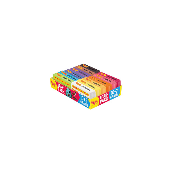 8412027034449 - Knete PLASTILINA farbsortiert 12 Farben je 150 g 8412027034449 JOVI 600 Gramm 8412027034449 - Knete PLASTILINA farbsortiert 12 Farben je 150 g 8412027034449 JOVI 600 Gramm
