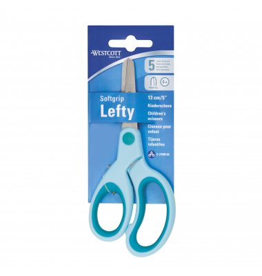 Westcott Kinderschere E-21586 00 li runde Spitze 13cm türkis