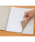 Collegeblock 608558000 Competence, Muster, Lineatur 27 + Lineatur 28 / liniert+kariert mit Rand innen/außen, A4, 70g, rot, 80 Bl