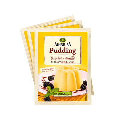  Bio-Puddingpulver Bourbon-Vanille 3x 40,0 g