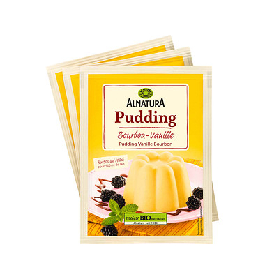  Bio-Puddingpulver Bourbon-Vanille 3x 40,0 g