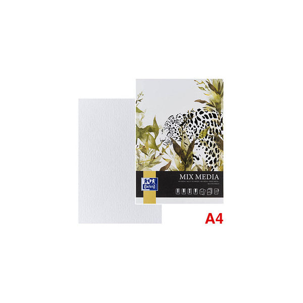 OXFORD Malblock Mixed Media DIN A4 225 g/m², 25 Blatt, 1 St.