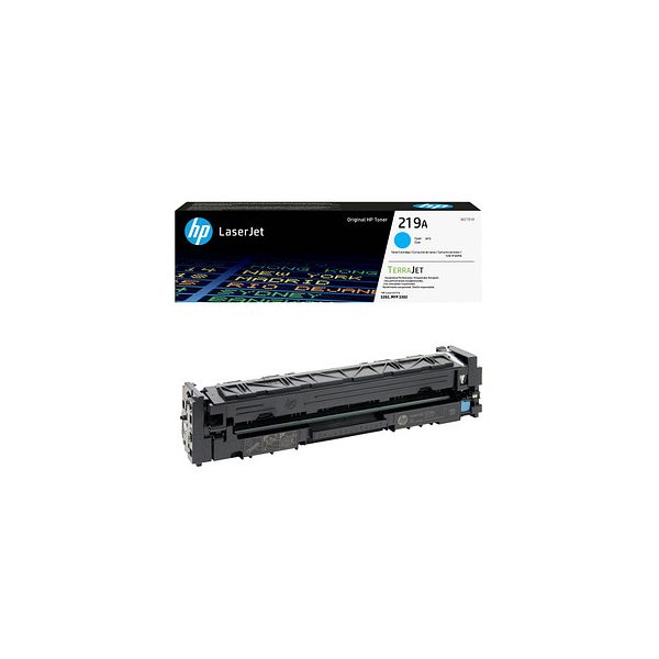0195161016288 - Hewlett Packard - hp 219A   W2191A Original LaserJet Toner Cyan für ca1200 Seiten (W2191A)