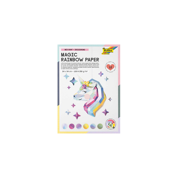4001868125993 - Tonpapier Magic Rainbow Paper farbsortiert 120 250 gqm 12 Blatt 4001868125993 folia 12 Blatt 4001868125993 - Tonpapier Magic Rainbow Paper farbsortiert 120 250 gqm 12 Blatt 4001868125993 folia 12 Blatt
