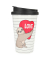 Kaffeebecher To-Go Love Faultier weiß 0,35 l